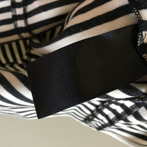 Tibi Striped Knit Shift Dress Cotton Short Sleeve - Picture 5 of 7